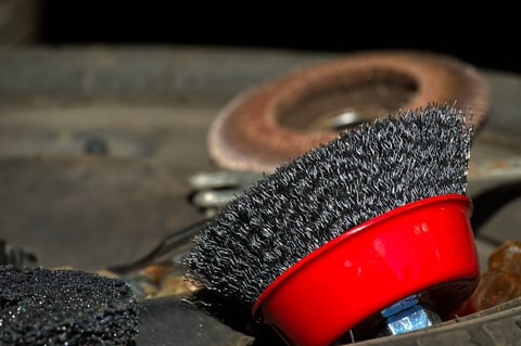 Industrial cup brush wire brush for grinding and cleaning metal surfaces
